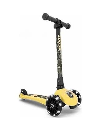 Scoot and Ride Highwaykick 3 LED Tekerlekli Sarı Çocuk Scooter