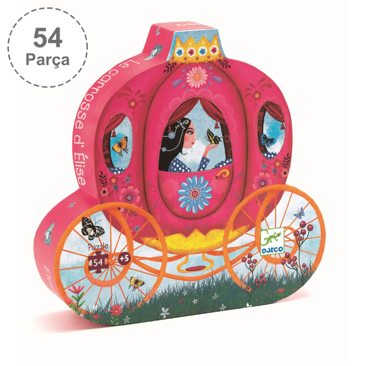 Djeco Dekoratif Puzzle 54 Parça/Elise's Carriage