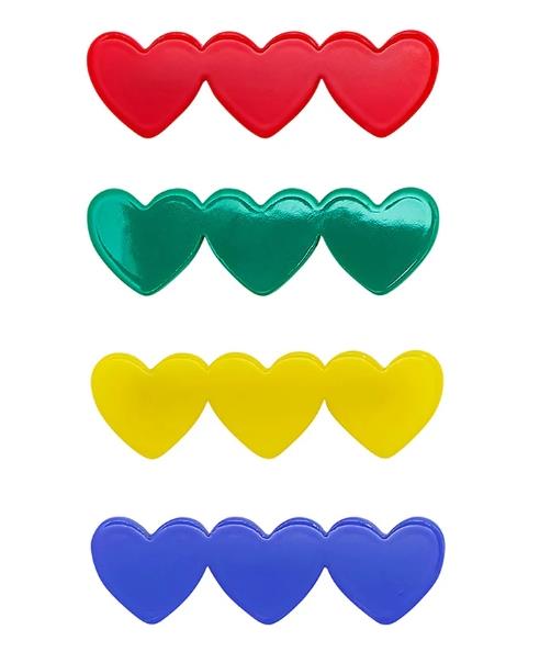 Mimi & Lula Heart Acetate 4'lü Toka