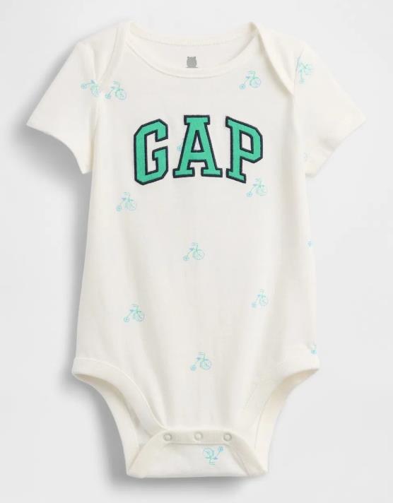Erkek Bebek Bebek | First Favorites Organik Pamuk Logo Bodysuit