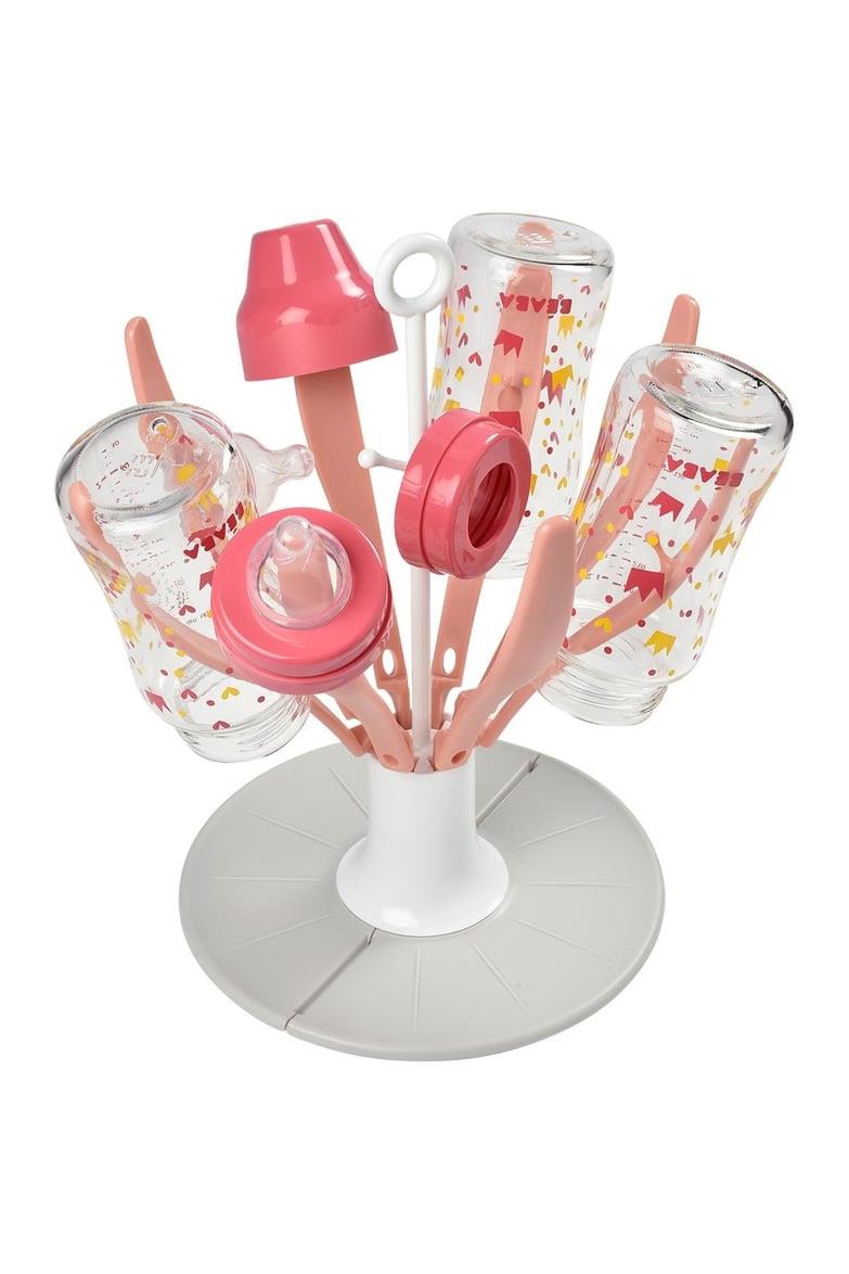 Beaba / Katlanabilir Biberon Kurutma Standı Pembe