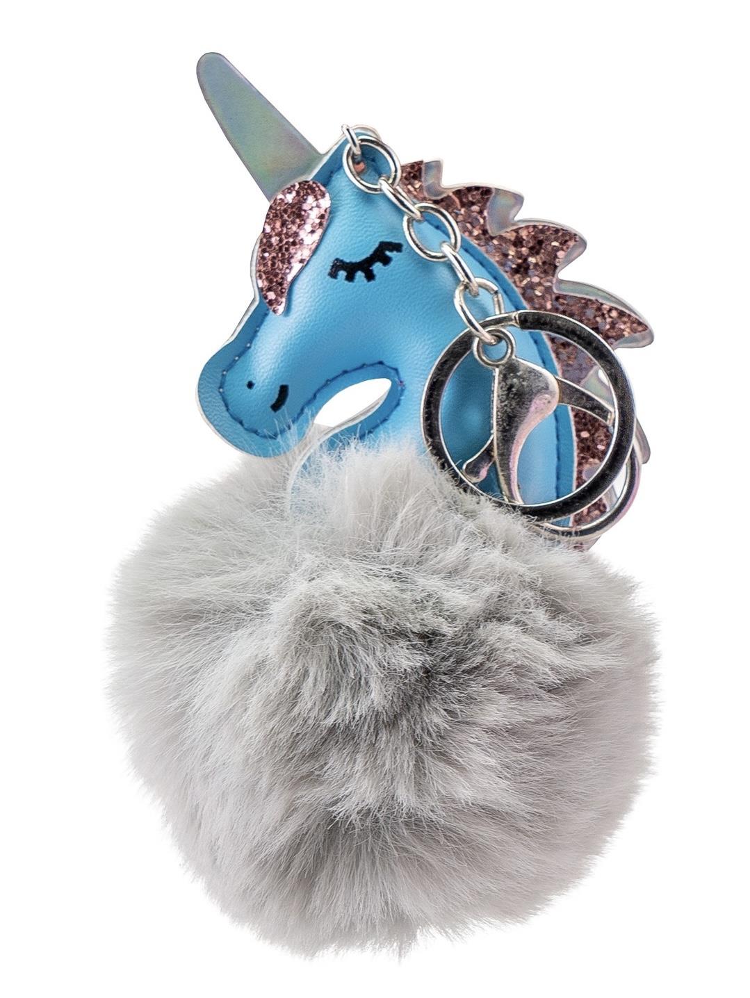 MARTINELIA UNICORTN FİGÜRLÜ PONPONLU ANAHTARLIK - MAVİ