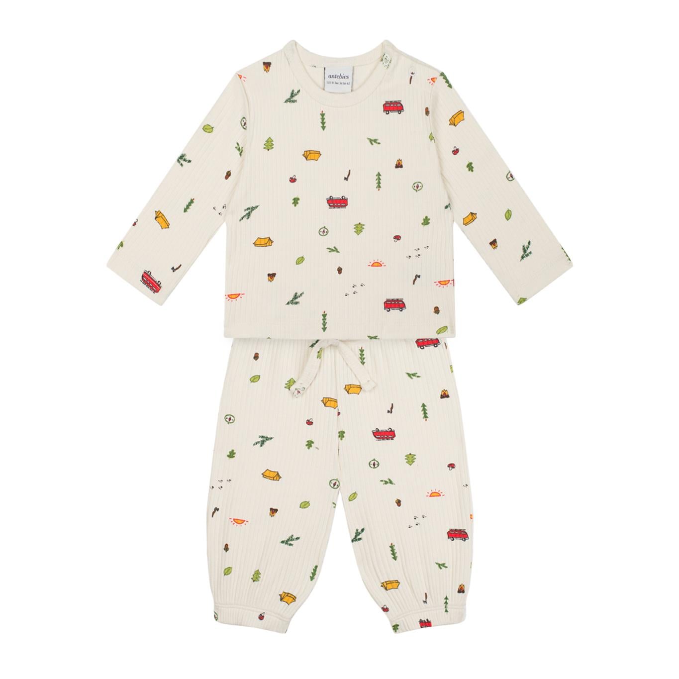 Kamp Ateşi Uzun Kollu Bebek Set