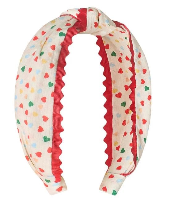 Mimi & Lula Heart Print Knotted Alice Taç