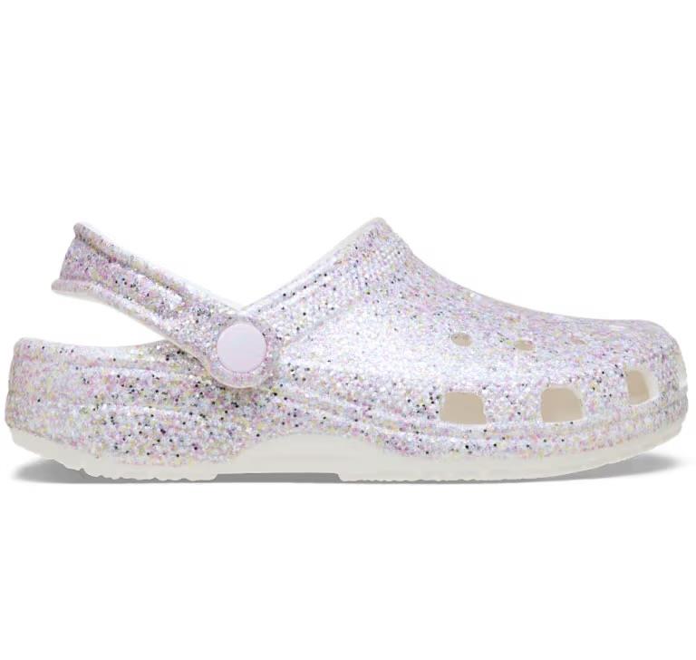 Classic Fantasy Glitter Clog K - White