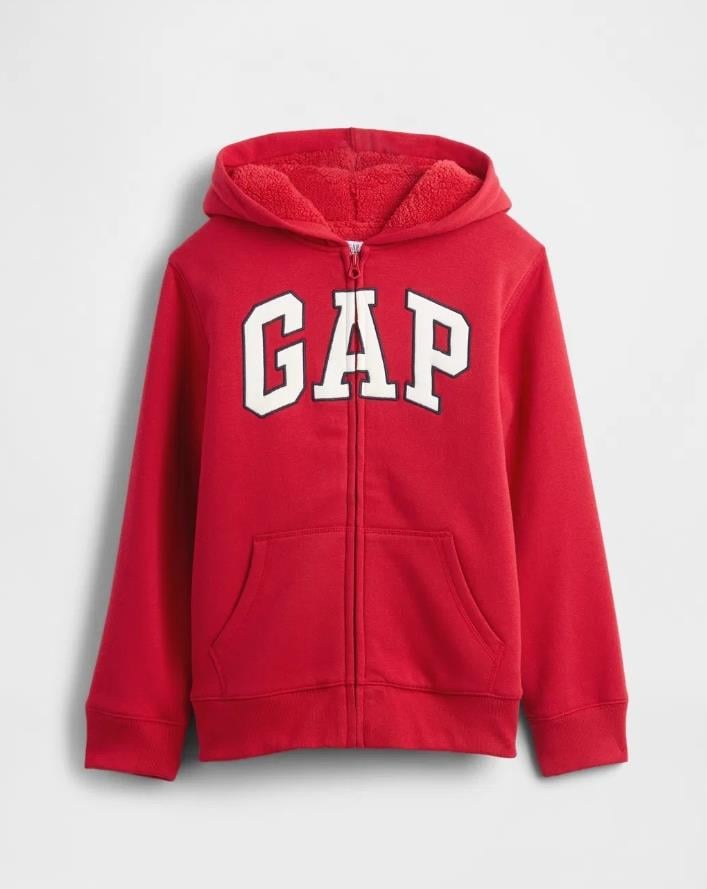 Erkek Çocuk | Gap Logo Fermuarlı Sweatshirt - Kırmızı
