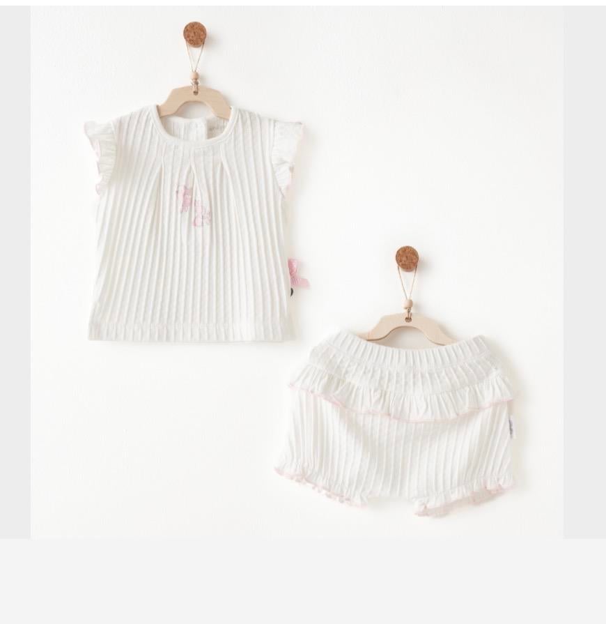 AC26508 BEBEK TAKIM 2 PCS SET JACQUARD SUMMER TIME