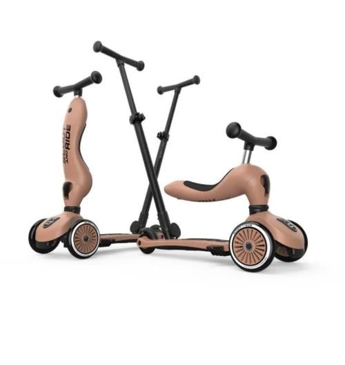 SCOOT AND RIDE Push and Go Ebeveyn Kontrollü Çocuk Scooter Mocha 
