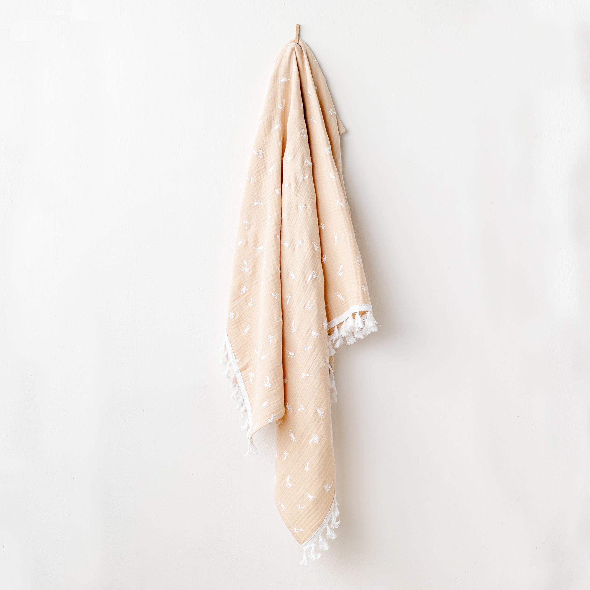 AC24513 BEBEK BATTANİYE BLANKET 120X90 MUSLIN SMIL ALL DAY