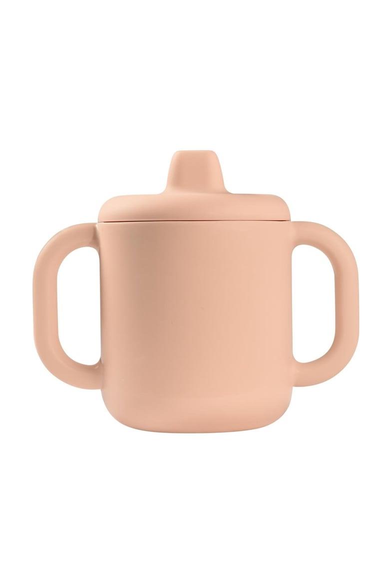 Beaba / 2 Kulplu Silikon Öğrenme Suluğu Pembe