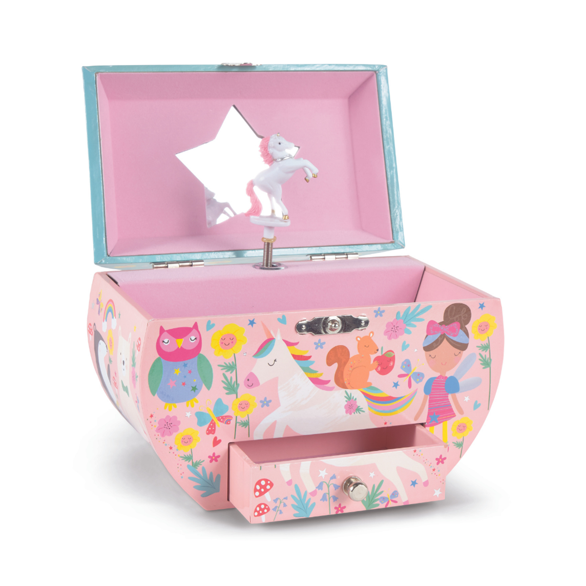 FLOSS & ROCK   Müzikli Oval Mücevher Kutusu / Rainbow Fairy 