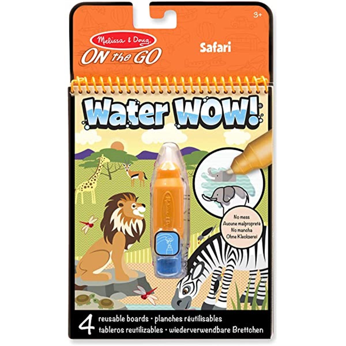 Melissa&Doug Water Wow! Su ile boyama kitabı / Safari
