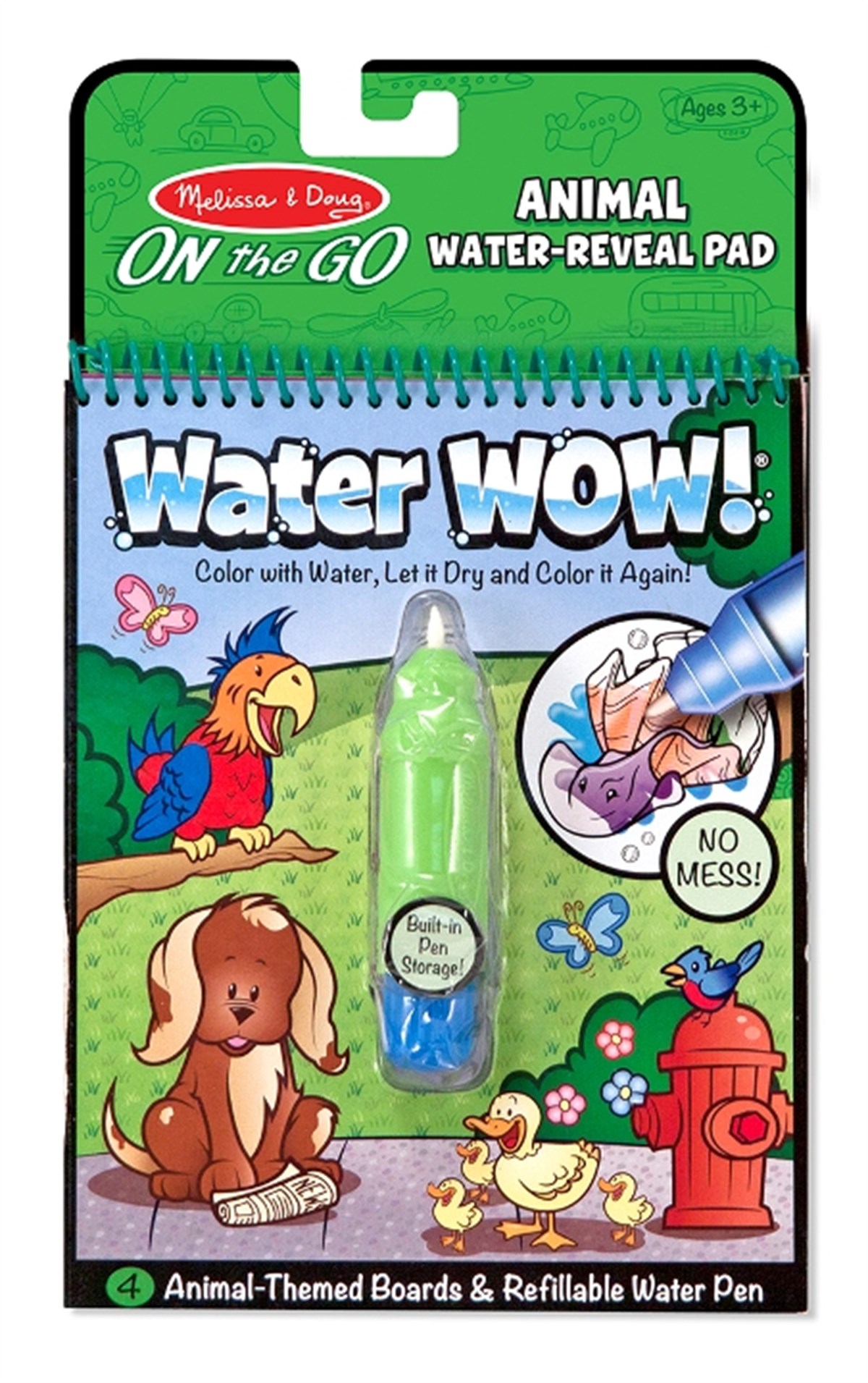 Melissa&Doug Water Wow! Su ile boyama kitabı / Hayvanlar