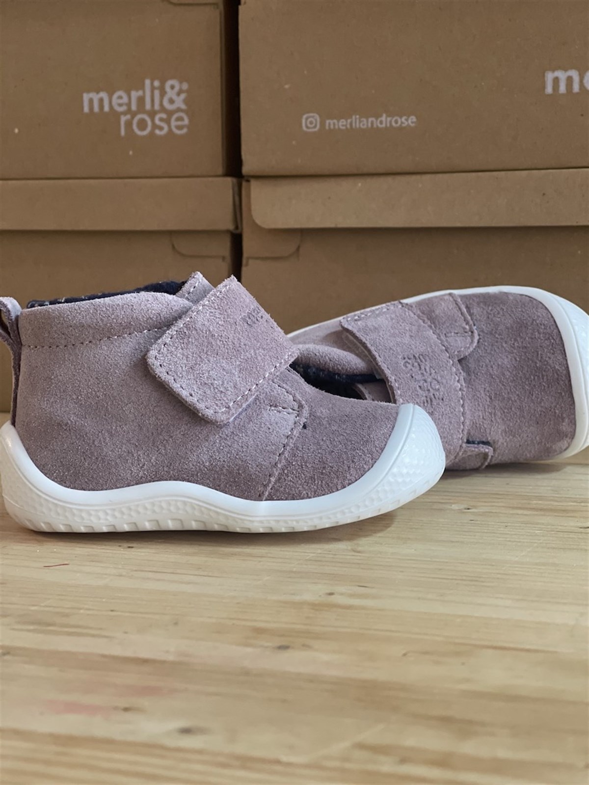 Merli&Rose Stride Süet İlk Adım Bot | Lila