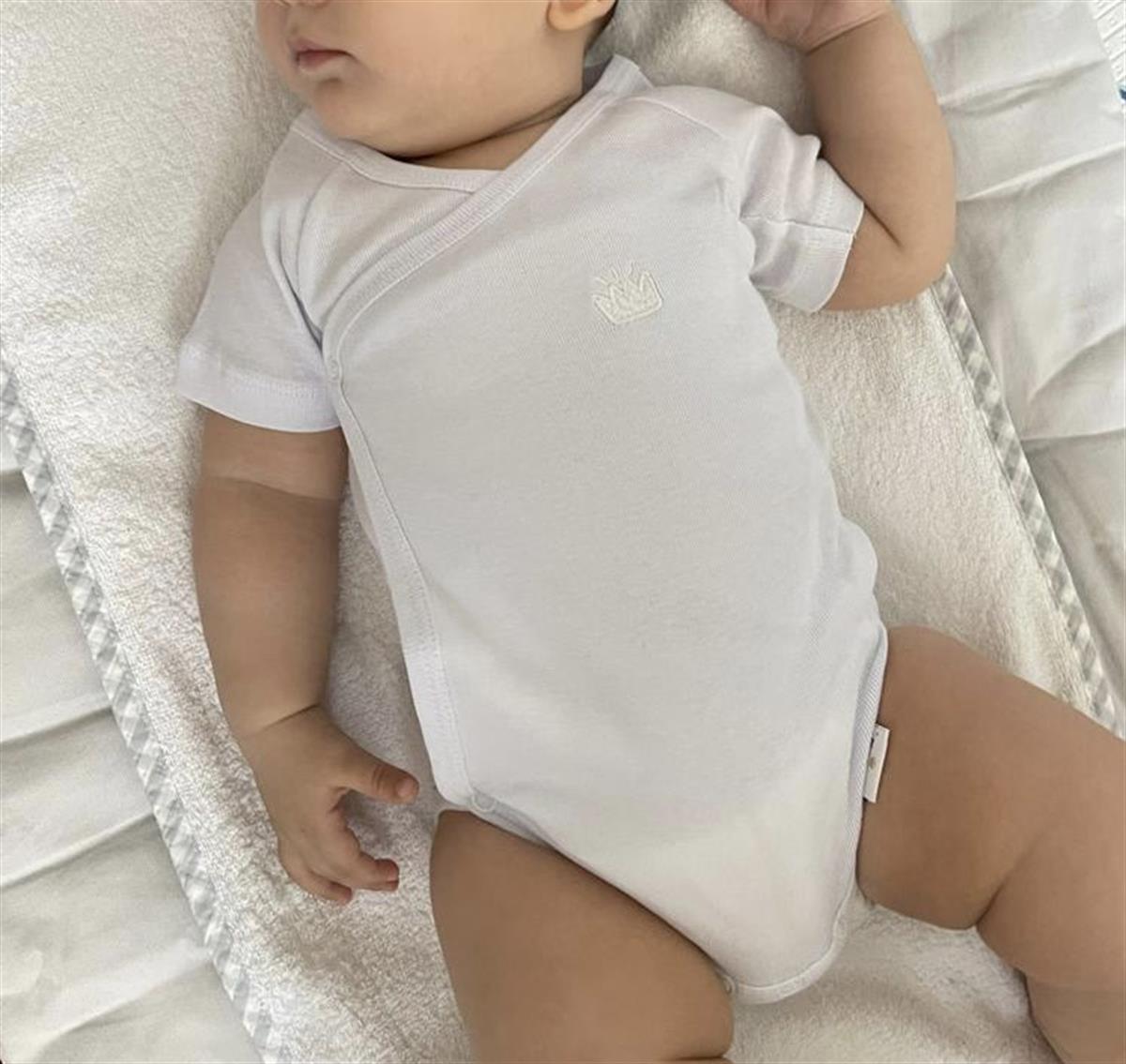 Mocco Kruvaze Çıtçıtlı Body / Beyaz