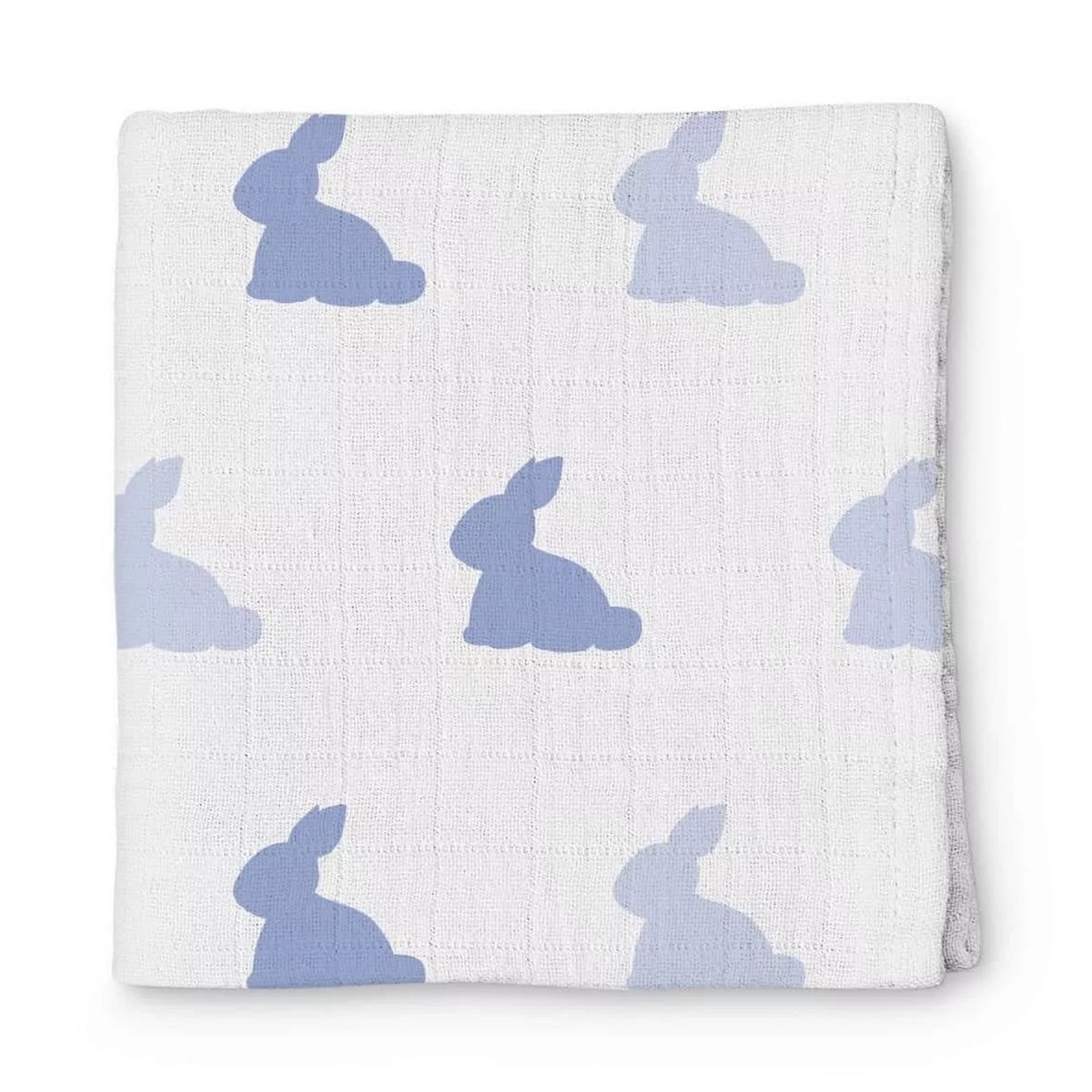 Müslin Bebek Örtüsü 120X120 cm – Bleu Lapin