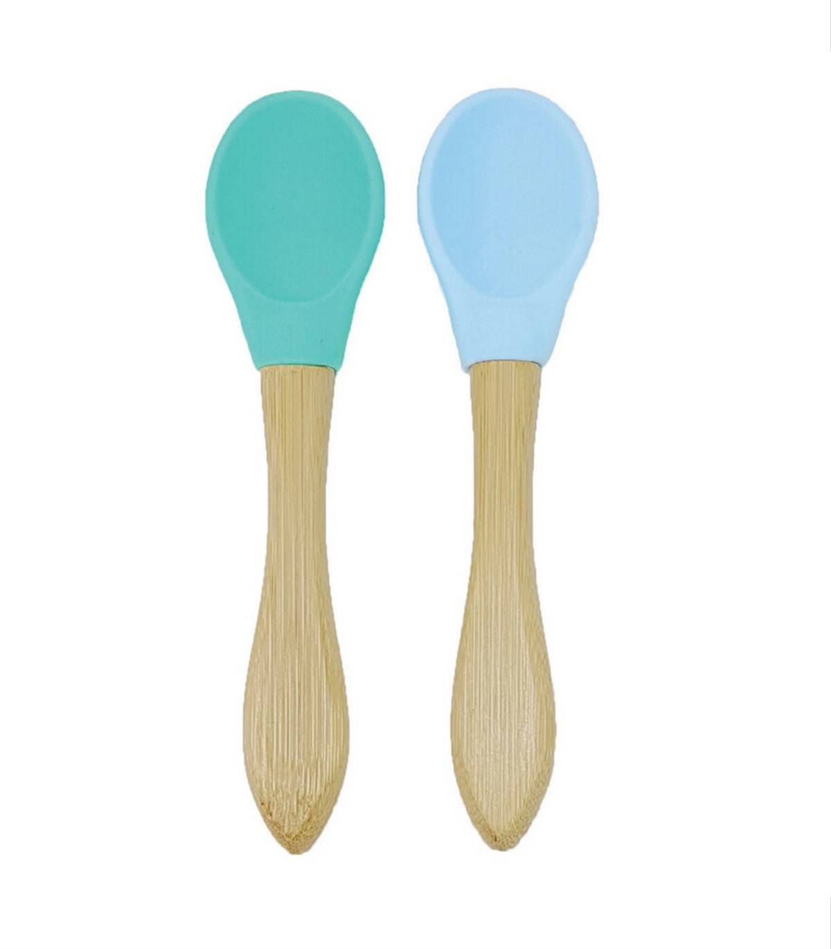 OiOi Mama Kaşığı 2'li - Aqua Green / Mineral Blue