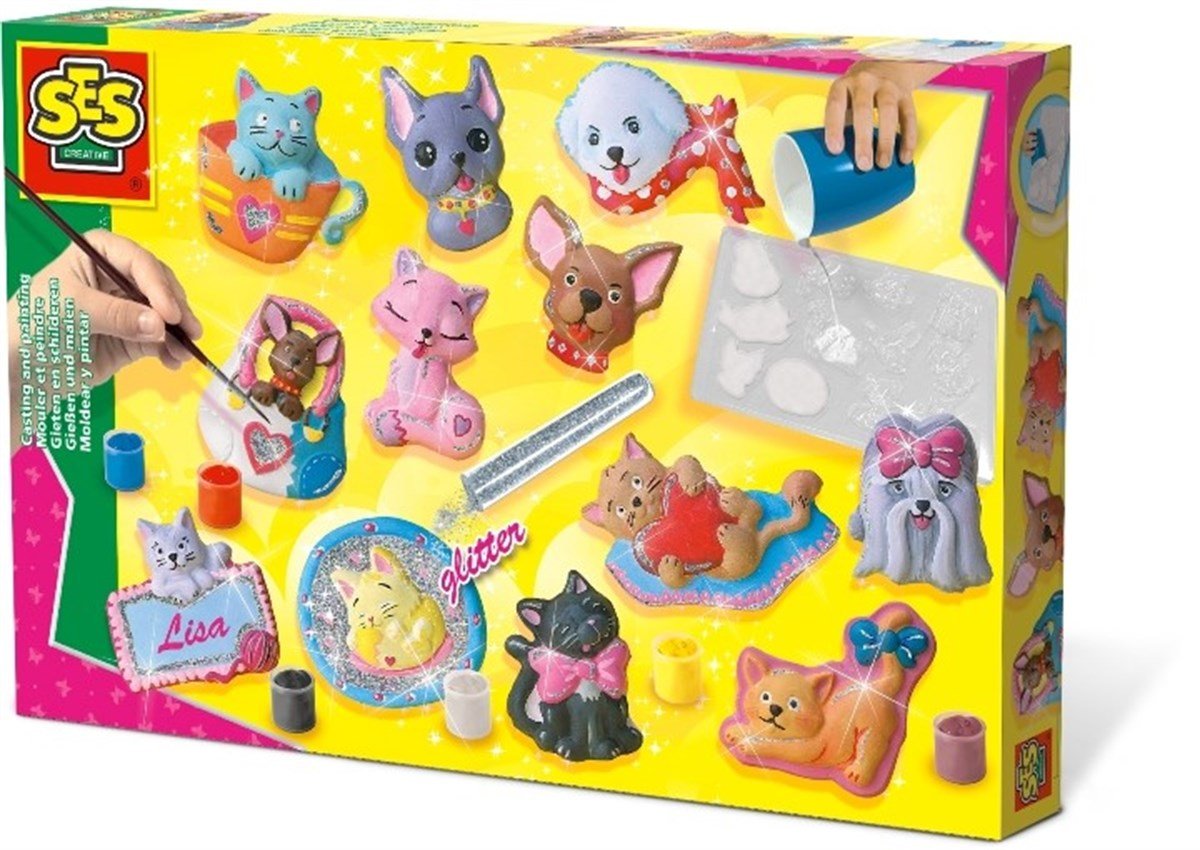 Ses Creative Kalıba Dök ve Boya / Kediler ve Köpekler