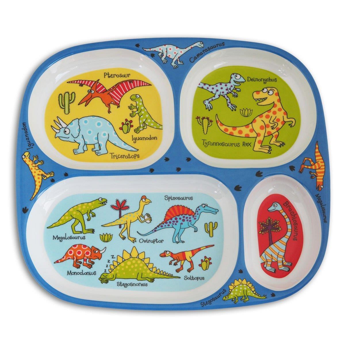 Tyrrell Katz Bebekler için Mini Bölmeli Tabak ''DINO''