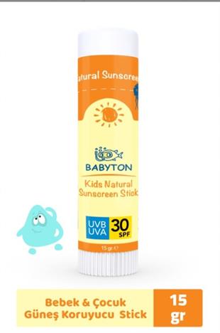 Babyton Doğal Güneş Koruyucu Stick 15 ml