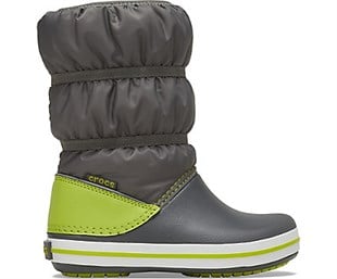 Winter Puff Boot Kids - Slate Grey/Lime Punch