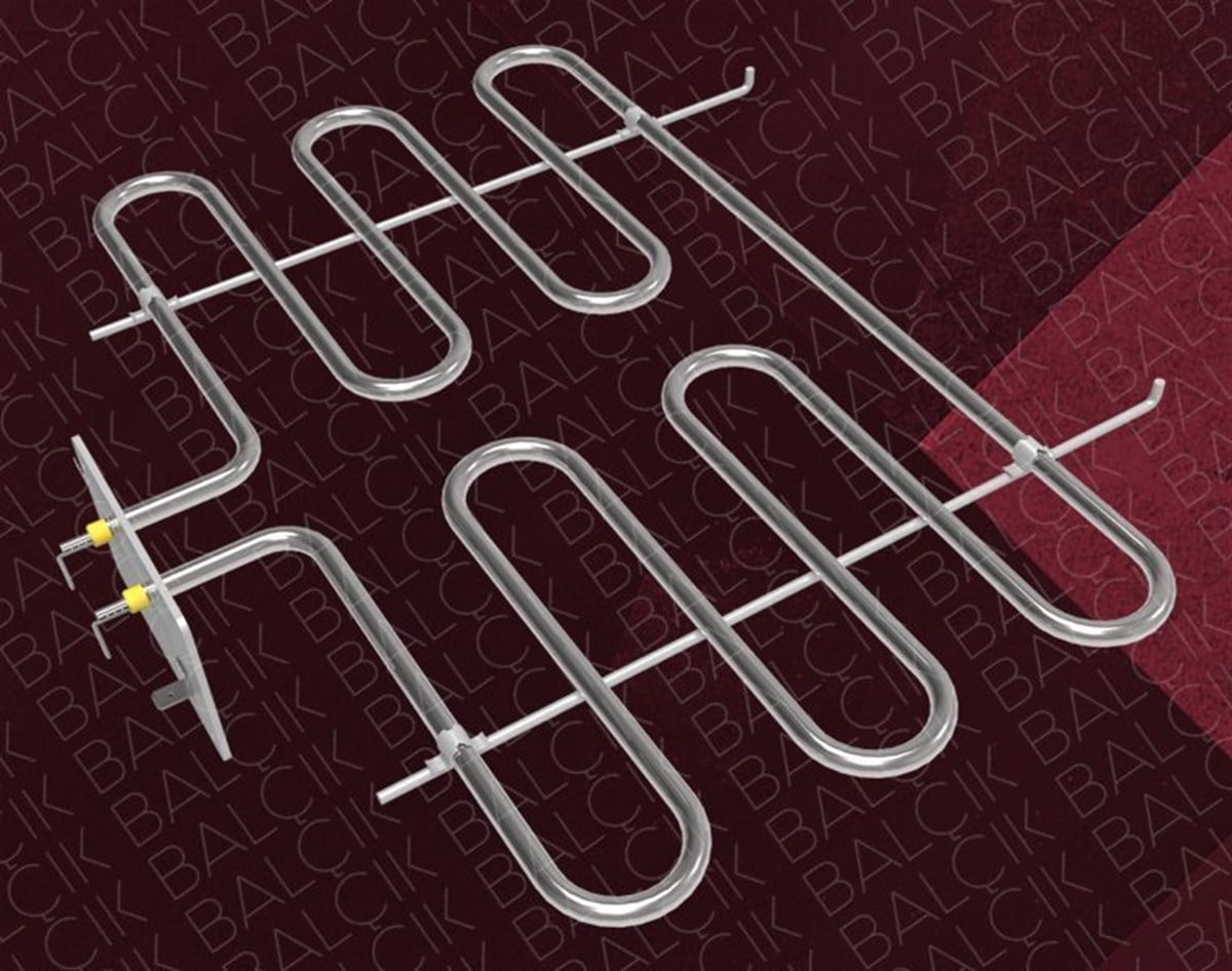 Barbekü Rezistansı Gergi Telli Flanşlı 1150