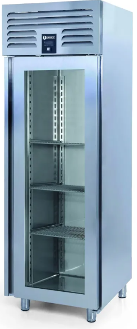 厨 İceinox Dikey Tip Snack Ve Gn Buzdolabı - 1 Cam Kapılı VTS 610 N CR-VG