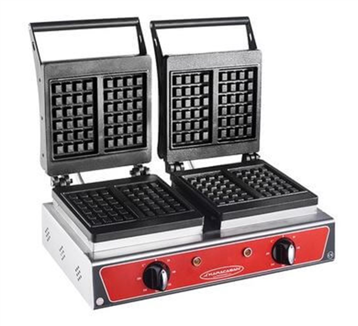 Karacasan Kare Waffle Makinesi Çiftli Elektrikli 80x50x17 cm KRCS-WMKE 2