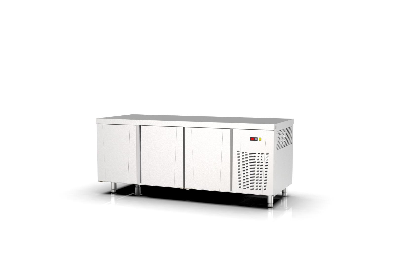 Ndustrio 3 Kapılı Tezgah Tipi Buzdolabı Sırtsız TPP-83-WOBS