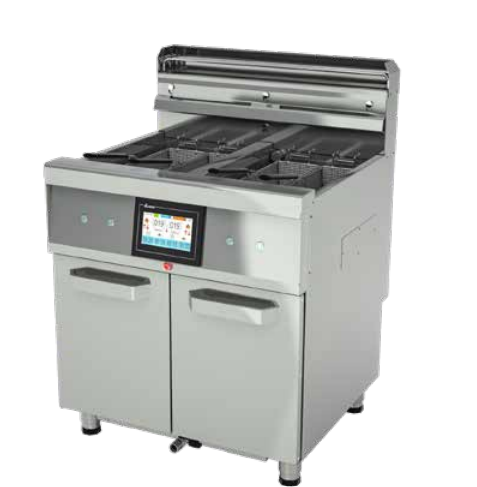 ゆん Turhan Çelik 18+18 Lt Yağ Kapasiteli Filtreli Gazlı Fritöz TC.FGF800
