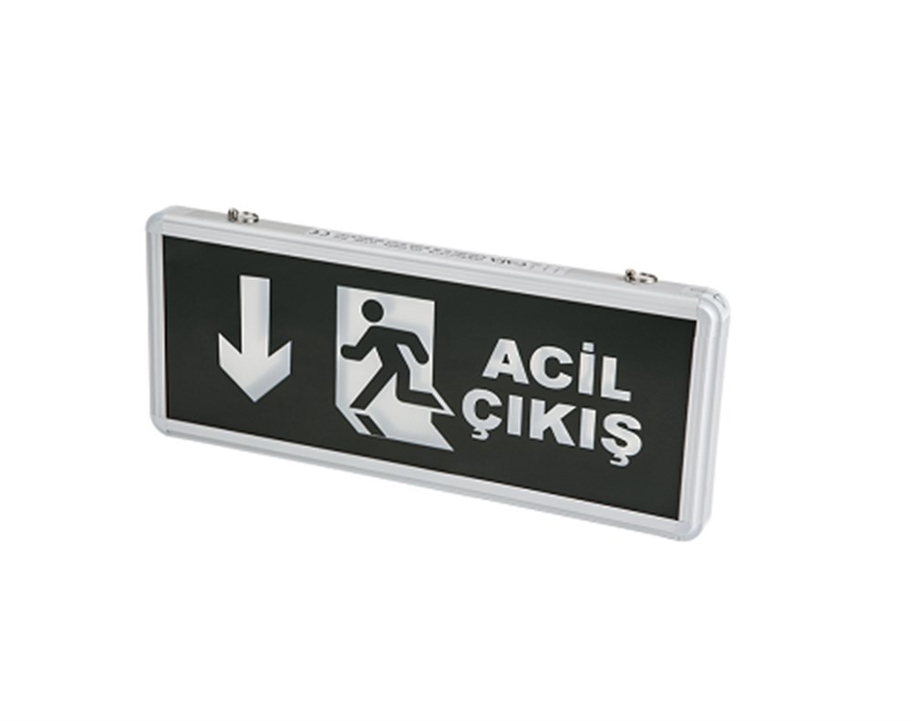 Exit Çıkış Armatürü Ledli 4 Saat AkülüLed Exit Armatürmyd566Exit Çıkış Armatürü Ledli 4 Saat Akülü Aşağı Ok