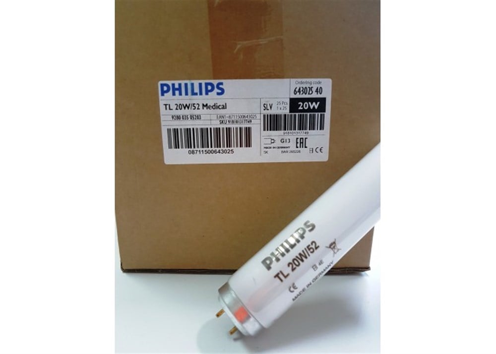 TL 20W/52 PHILIPS KUVÖZ AMPULÜ UV-A 450 NMFototerapi Ampüllerimyd775TL 20W/52 PHILIPS KUVÖZ AMPULÜ UV-A 450 NM
