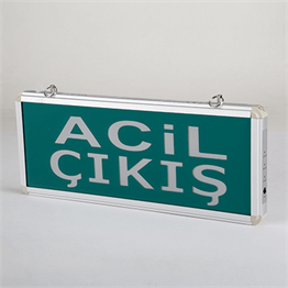 3W Exit - Çıkış ArmatürüLed Exit Armatürmyd565Exıt Çıkış Armatürü Ledli 3 Saat Akülü