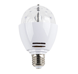 3W Power Led RGB Disko Ampul E27 Duylu