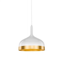 DEKORATİF SARKIT ARMATÜR (BEYAZ+GOLD ŞERİT+30cm)Modern Dekoratif Sarkıt Armatürmyd610DEKORATİF SARKIT ARMATÜR (BEYAZ+GOLD ŞERİT+30cm)