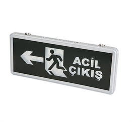 Exit Çıkış Armatürü Ledli 4 Saat AkülüLed Exit Armatürmyd567Exit Çıkış Armatürü Ledli 4 Saat Akülü Sol Ok