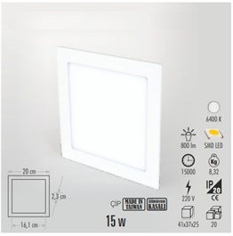 Panel Led Armatür kare 6