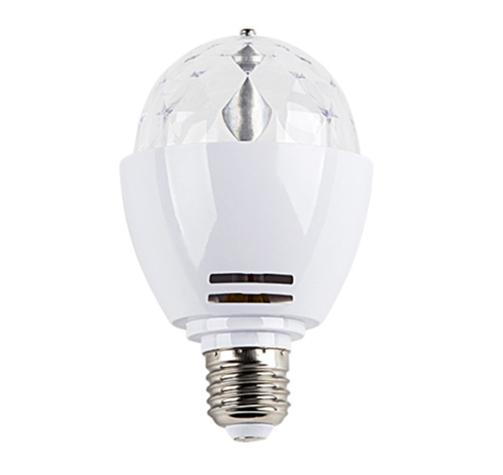 3W Power Led RGB Disko Ampul E27 Duylu