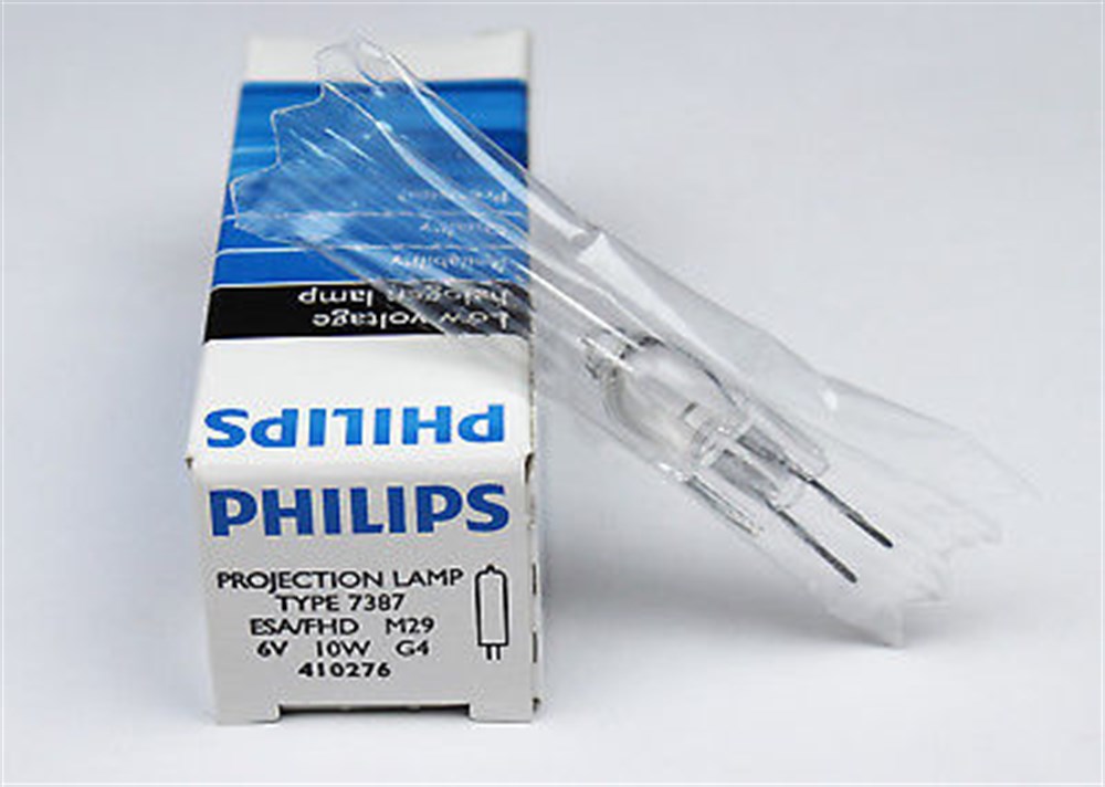 7387 PHILIPS 6V 10W G4 ESA/FHD Mikroskop Cihaz Ampullerimyd8307387 PHILIPS 6V 10W G4 ESA/FHD