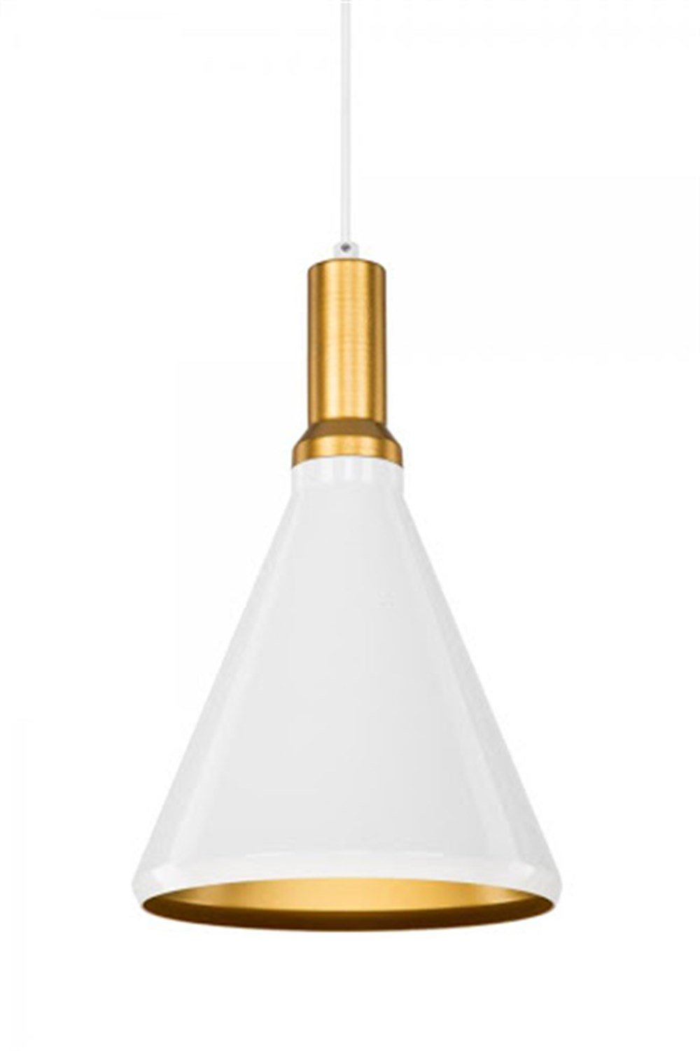 DEKORATİF SARKIT ARMATÜR (BEYAZ+GOLD DUY+25,5cm)Modern Dekoratif Sarkıt Armatürmyd616DEKORATİF SARKIT ARMATÜR (BEYAZ+GOLD DUY+25,5cm)