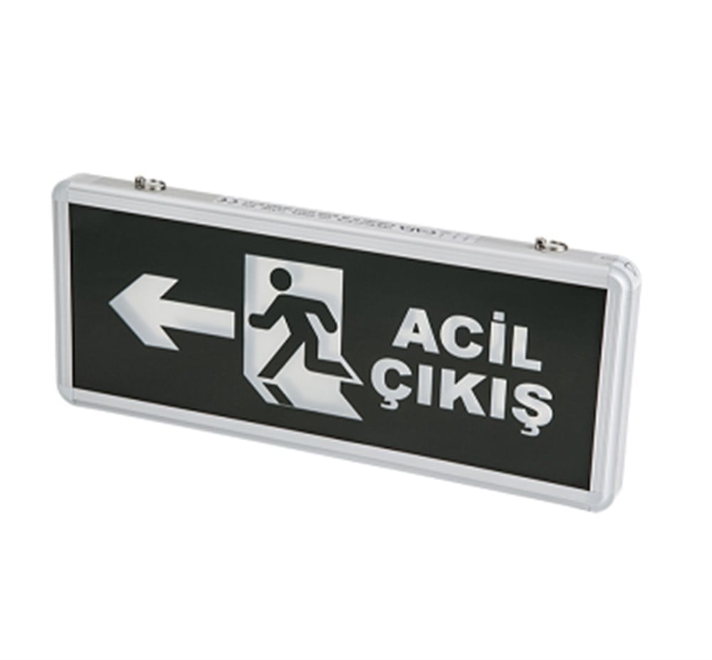 Exit Çıkış Armatürü Ledli 4 Saat AkülüLed Exit Armatürmyd567Exit Çıkış Armatürü Ledli 4 Saat Akülü Sol Ok