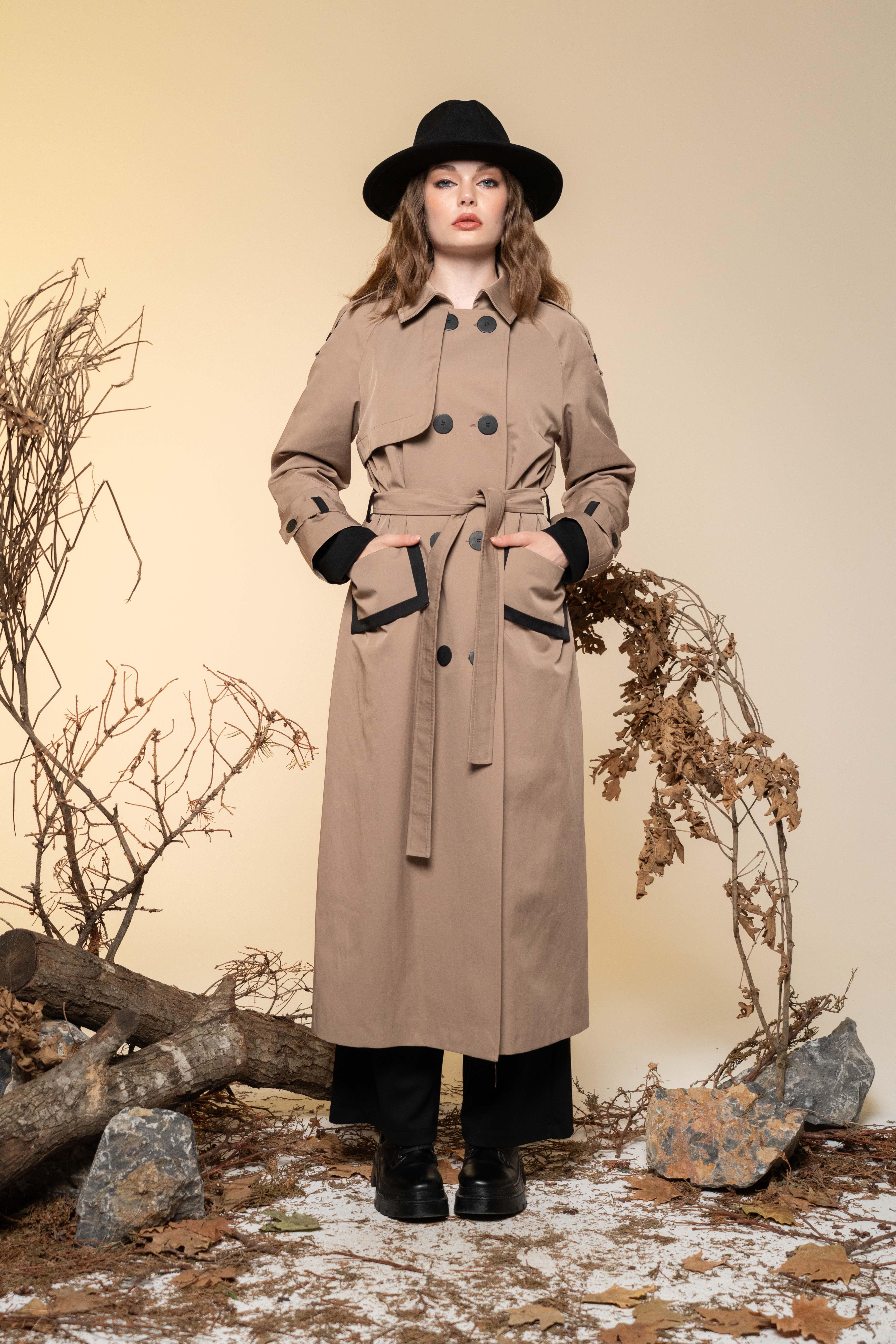 ÇİFT DÜĞMELİ TRENÇKOT