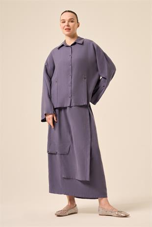 ANVELOP GÖRÜNÜMLÜ PASION ETEKLİ TAKIM