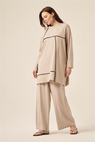 BİYE KOMBİNLİ PANTOLONLU BAMBU TAKIM