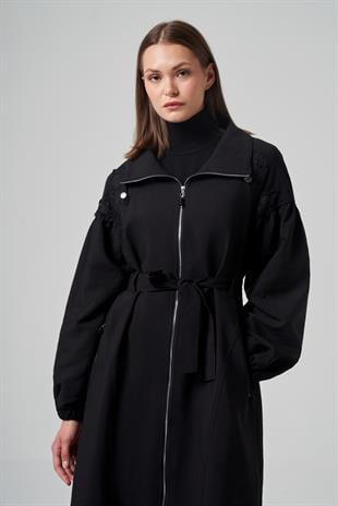 DANTEL DETAYLI TRENÇKOT