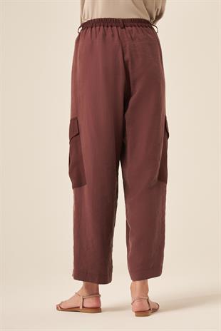 İKİ YANI DUBAI GARNİLİ CEPLİ PASION PANTOLON