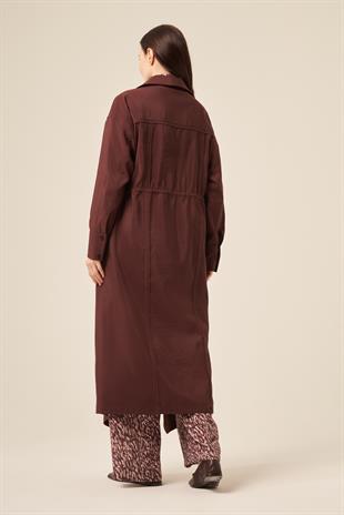 ÖNDEN FERMUARLI BELDEN BÜZGÜLÜ TORBA CEPLİ DUBAI CEKET