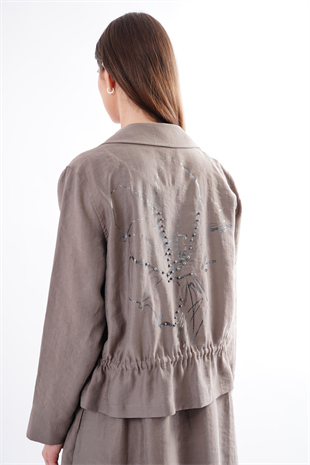 SAFARİ BOLEROLU ELBİSE