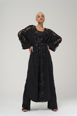 W-4821 ÖRGÜ TRİKO DETAYLI ÇELİK ÖNDEN BAĞLAMALI KAP