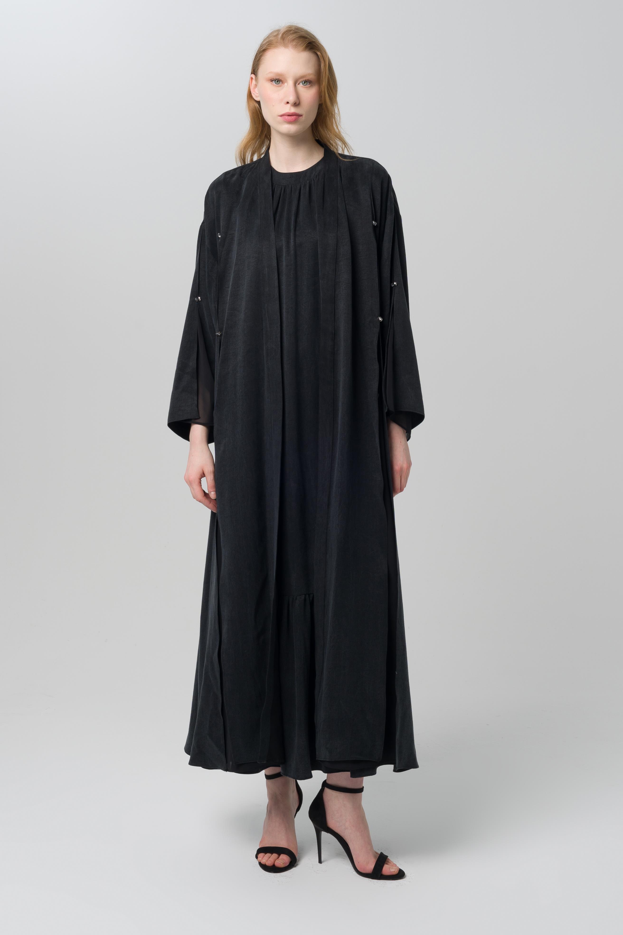 S-48115 İPEK CUPRA KAFTAN